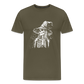 Düstere Skelett Hexe mit Hexenhut - Männer Premium T-Shirt - Khaki