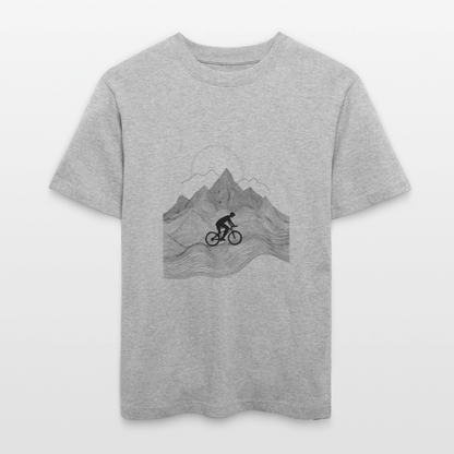 Radfahrer in den Bergen - Stanley/Stella Relaxed Fit Unisex Bio-T-Shirt Sparker - by Artful Alchemist