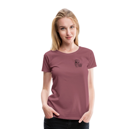 Bembel mit Gläsern - Hessisch Mundart - Frauen Premium T-Shirt - by Artful Alchemist