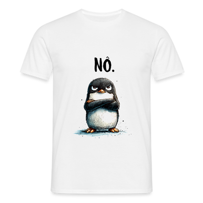 Grumpy Penguin "Nö" - Männer T-Shirt - by Artful Alchemist