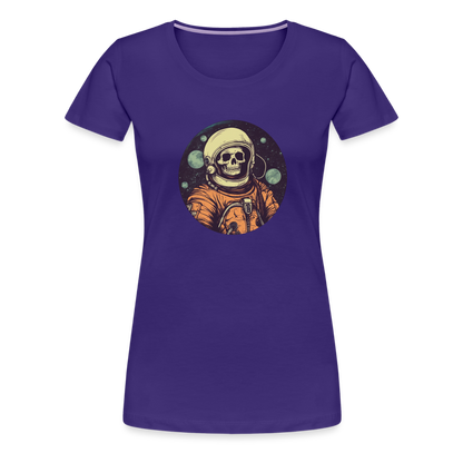 Gruseliges Skelett als Astronaut - Frauen Premium T-Shirt - by Artful Alchemist