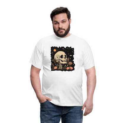Boho Hippie Skelett im 60er, 70er Jahre Look - Männer T-Shirt - by Artful Alchemist