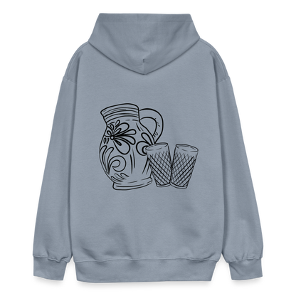 Bembel mit Gläsern - Hessisch Mundart - Unisex Premium Hoodie - by Artful Alchemist
