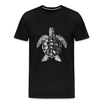Meeresschildkröte - Monochrom - Männer Premium T-Shirt - by Artful Alchemist