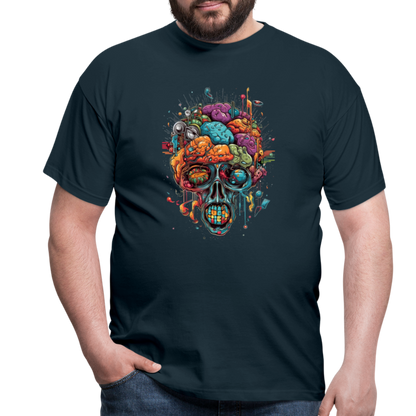 Surrealistischer, psychedelischer Totenkopf - Männer T-Shirt - by Artful Alchemist