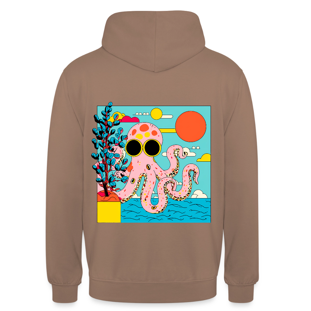 Summer Reef – Pink Octopus - Unisex Hoodie - by Artful Alchemist