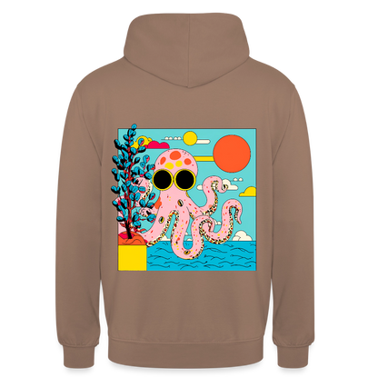 Summer Reef – Pink Octopus - Unisex Hoodie - by Artful Alchemist