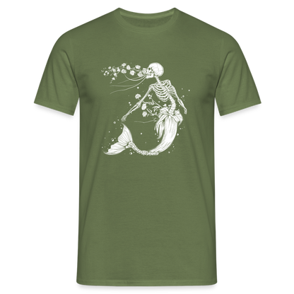 Florale Skelett Meerjungfrau - Männer T-Shirt - by Artful Alchemist