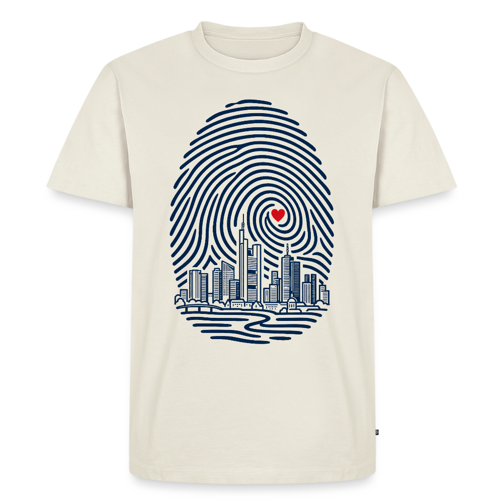 Frankfurt im Herzen – Männer Premium T-Shirt - Naturweiß