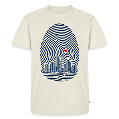 Frankfurt im Herzen – Männer Premium T-Shirt - Naturweiß
