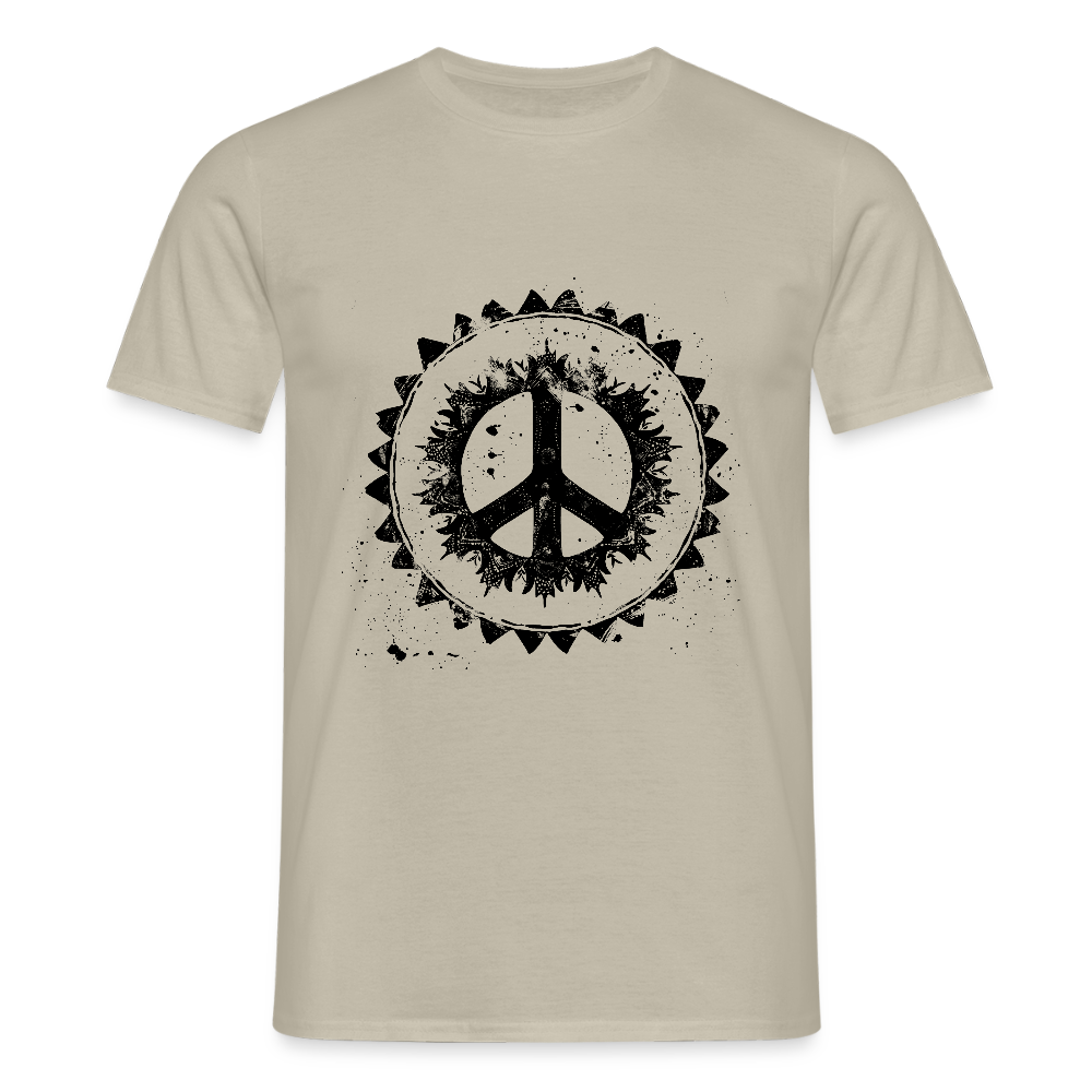 Urban Retro Peace Zeichen - Männer T-Shirt - by Artful Alchemist