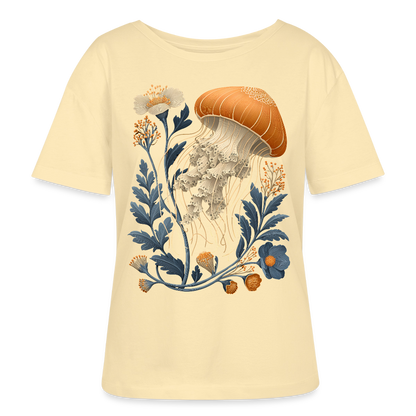 Floral Jellyfish - Stanley/Stella Relaxed Rundhals Frauen Bio-T-Shirt SERENA - by Artful Alchemist