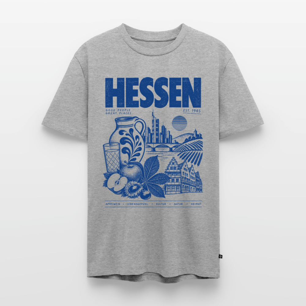 Hessen – Männer Premium T-Shirt - Grau meliert