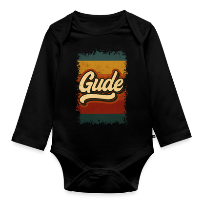 „Gude“ – Retro Look aus Hessen - Baby Bio-Langarm-Body - by Artful Alchemist
