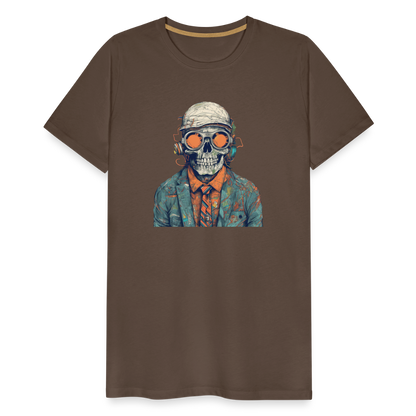 Cooles Skelett Portrait mit Sonnenbrille, Mütze - Männer Premium T-Shirt - by Artful Alchemist