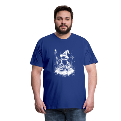 Magischer Frosch mit Zauberhut und Zauberstab - Männer Premium T-Shirt - by Artful Alchemist