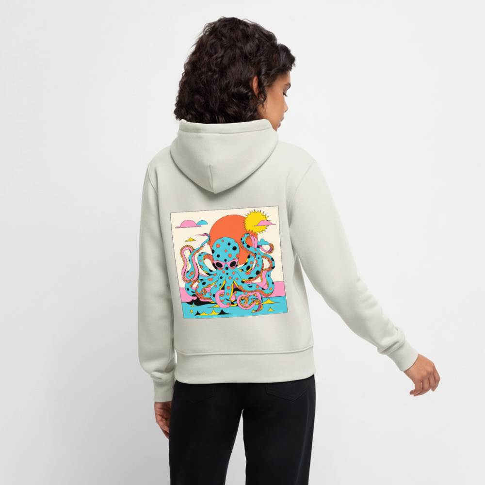 Octopus Summer – Retro Comic - Frauen Premium Bio Hoodie - by Artful Alchemist