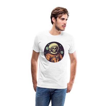 Gruseliges Skelett als Astronaut - Männer Premium T-Shirt - by Artful Alchemist