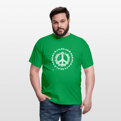 Urban Retro Peace Zeichen - Männer T-Shirt - by Artful Alchemist