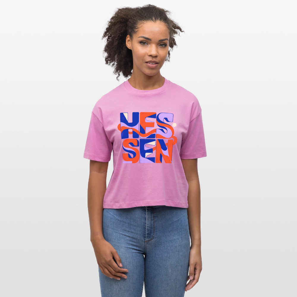 Hessen Color – Frauen Boxy Bio-T-Shirt Nova - Pink