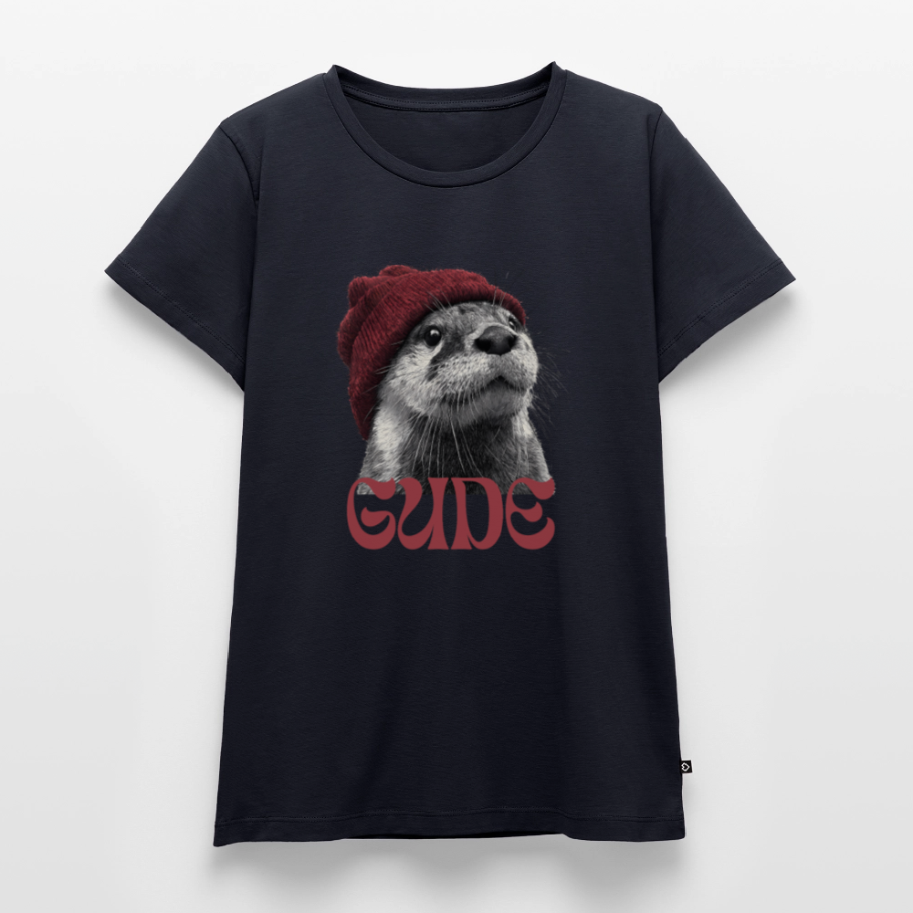Gude Otter - Frauen Premium Bio T-Shirt - Navy