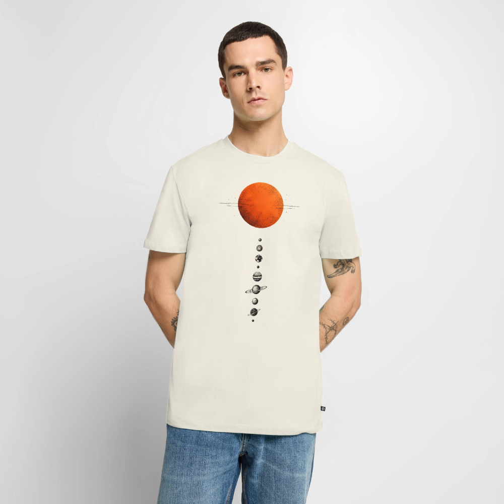 Sonnensystem - Männer Premium T-Shirt - Naturweiß