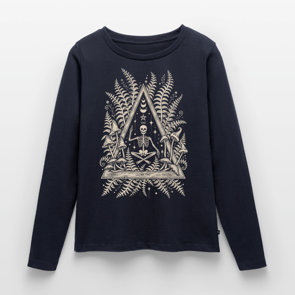 Frauen Premium Langarmshirt - Navy