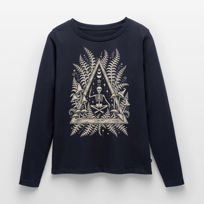Frauen Premium Langarmshirt - Navy