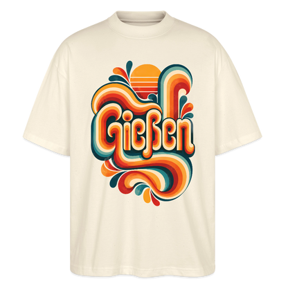 Gießen Retro – Oversized Unisex Bio T-Shirt - Natur