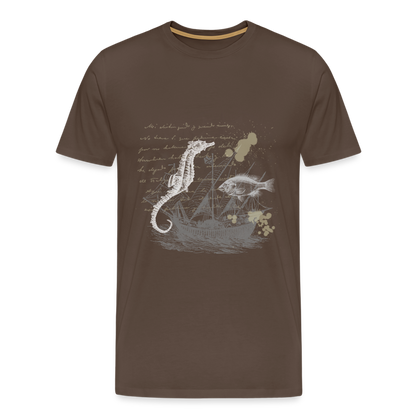 Vintage Steampunk Seepferdchen Motiv - Männer Premium T-Shirts - by Artful Alchemist