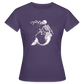 Florale Skelett Meerjungfrau - Frauen T-Shirt - Dunkellila