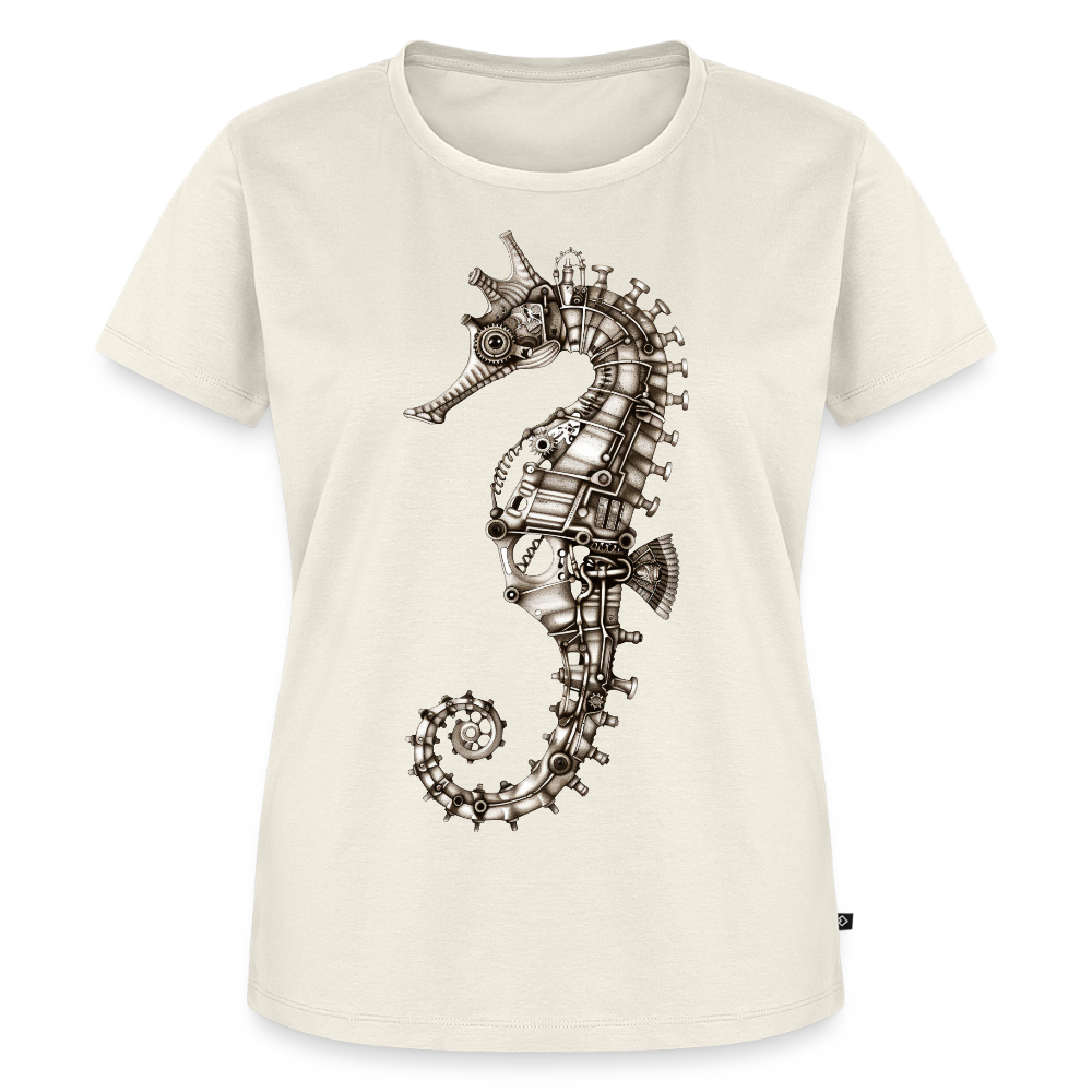 Clockwork Seahorse – Steampunk - Frauen Premium Bio T-Shirt - by Artful Alchemist