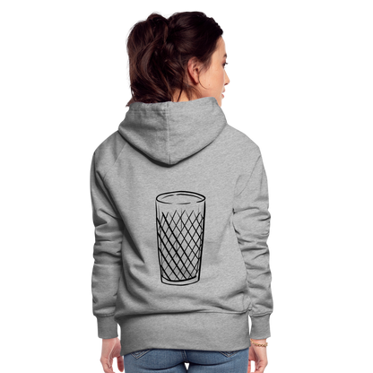 Frankfurter Geripptes - Äpplerglas - Hessisch Mundart - Frauen Premium Hoodie - by Artful Alchemist