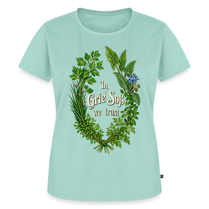 In Grie’ Soß We Trust - Frauen Premium T-Shirt - by Artful Alchemist