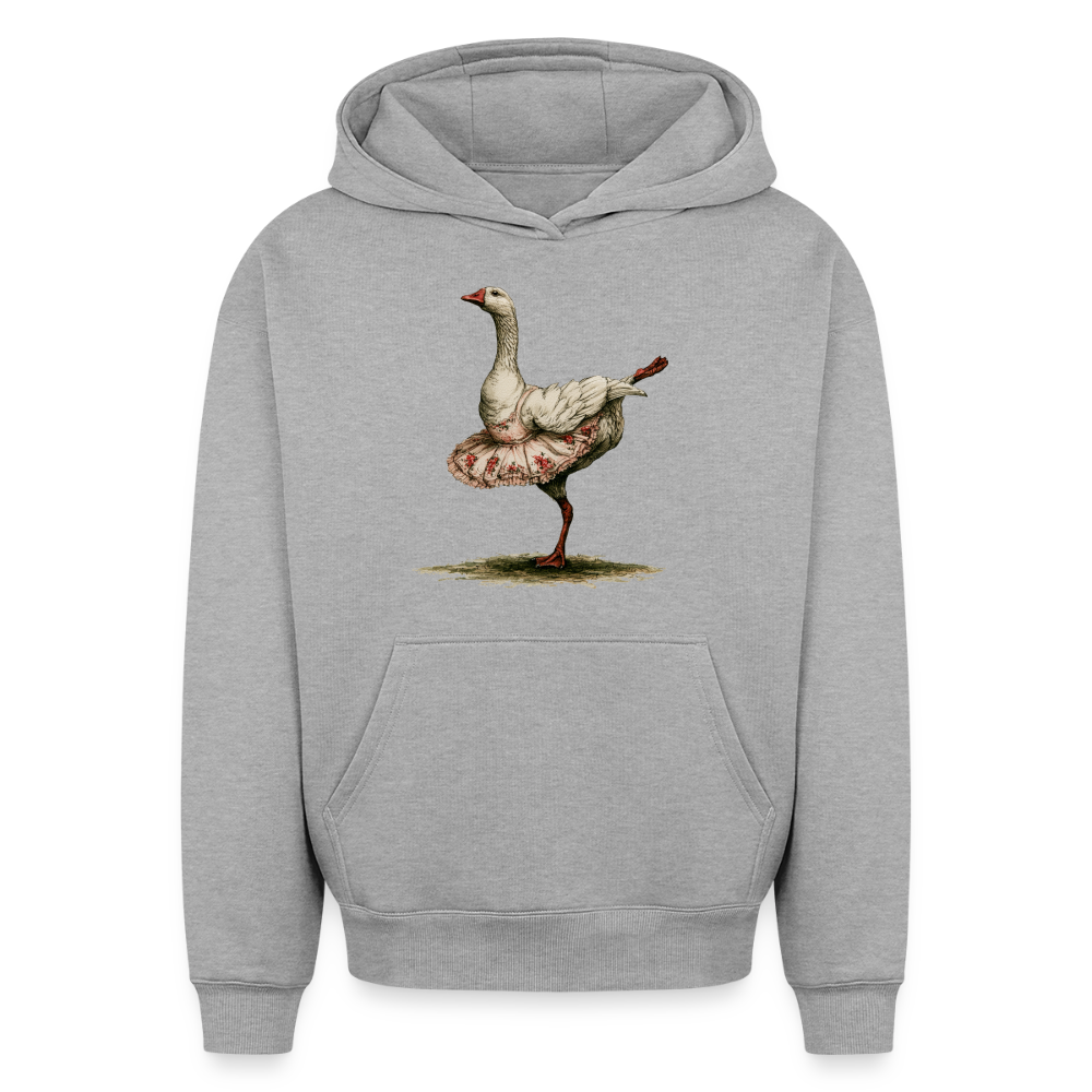 Gänseballerina - Oversized Heavyweight Unisex Hoodie - by Artful Alchemist