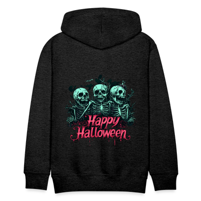 Gruselige Skelette, pink "Happy Halloween" - Männer Premium Hoodie - by Artful Alchemist