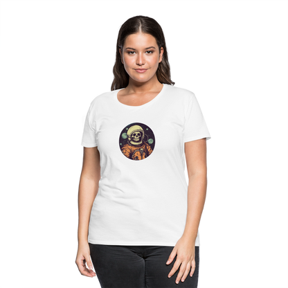 Gruseliges Skelett als Astronaut - Frauen Premium T-Shirt - by Artful Alchemist