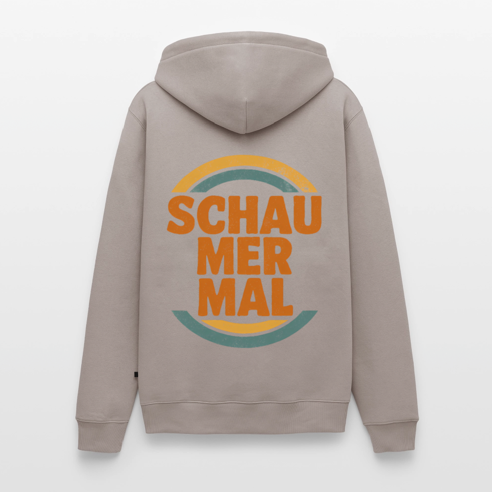 „Schau Mer Mal“ – Retro Look aus Hessen - Männer Premium Hoodie - Taupe