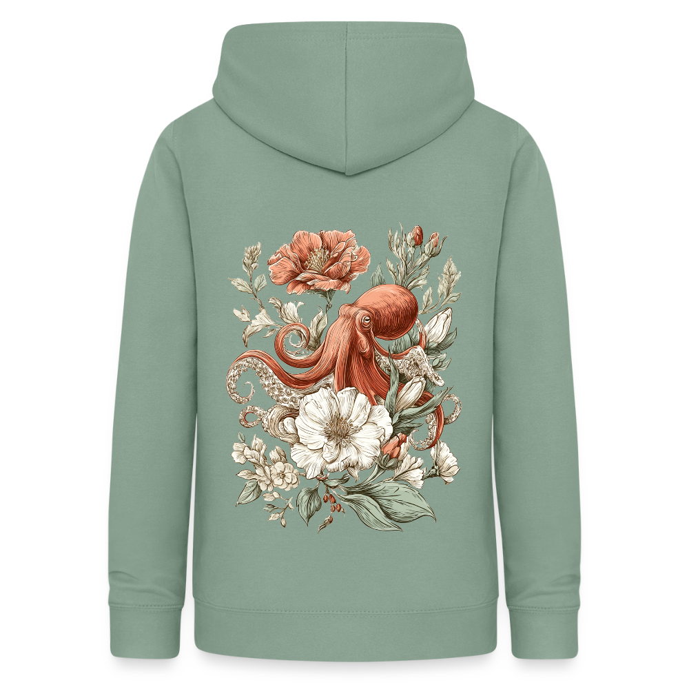 Oceanic Bloom – Vintage Octopus - Frauen Hoodie - by Artful Alchemist