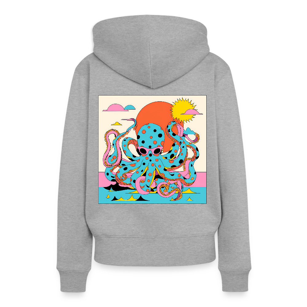 Octopus Summer – Retro Comic - Frauen Premium Bio Hoodie - by Artful Alchemist