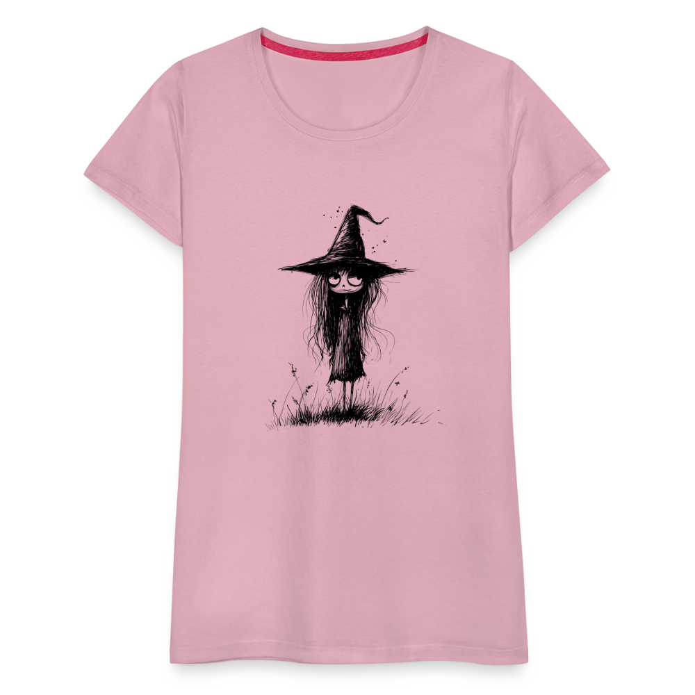 Kleine Hexe - Frauen Premium T-Shirt - Hellrosa