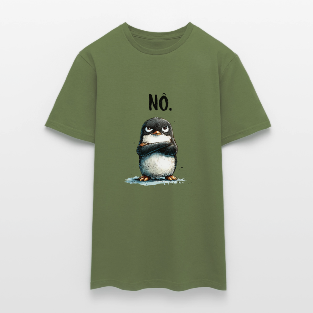 Grumpy Penguin "Nö" - Männer T-Shirt - by Artful Alchemist