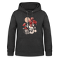 Vintage Boho Blossom Chicken - Frauen Hoodie - Anthrazit
