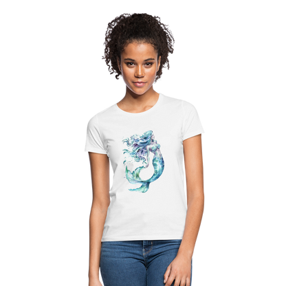 Meerjungfrau als Aquarelle - Frauen T-Shirt - by Artful Alchemist