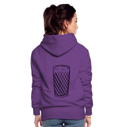 Frankfurter Geripptes - Äpplerglas - Hessisch Mundart - Frauen Premium Hoodie - by Artful Alchemist
