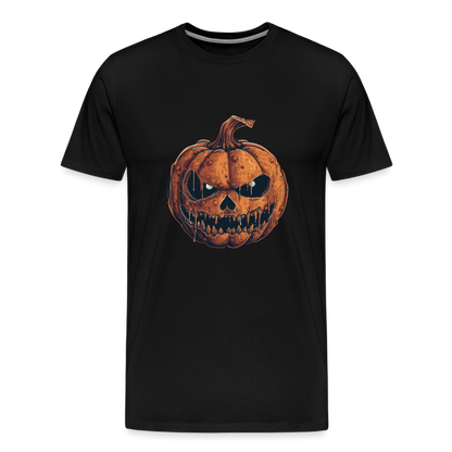 Gruseliger Horror Kürbis -Happy Halloween - Männer Premium T-Shirt - Schwarz