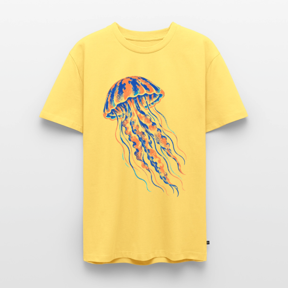 Jellyfish Ink – Männer Premium T-Shirt - Pastellgelb