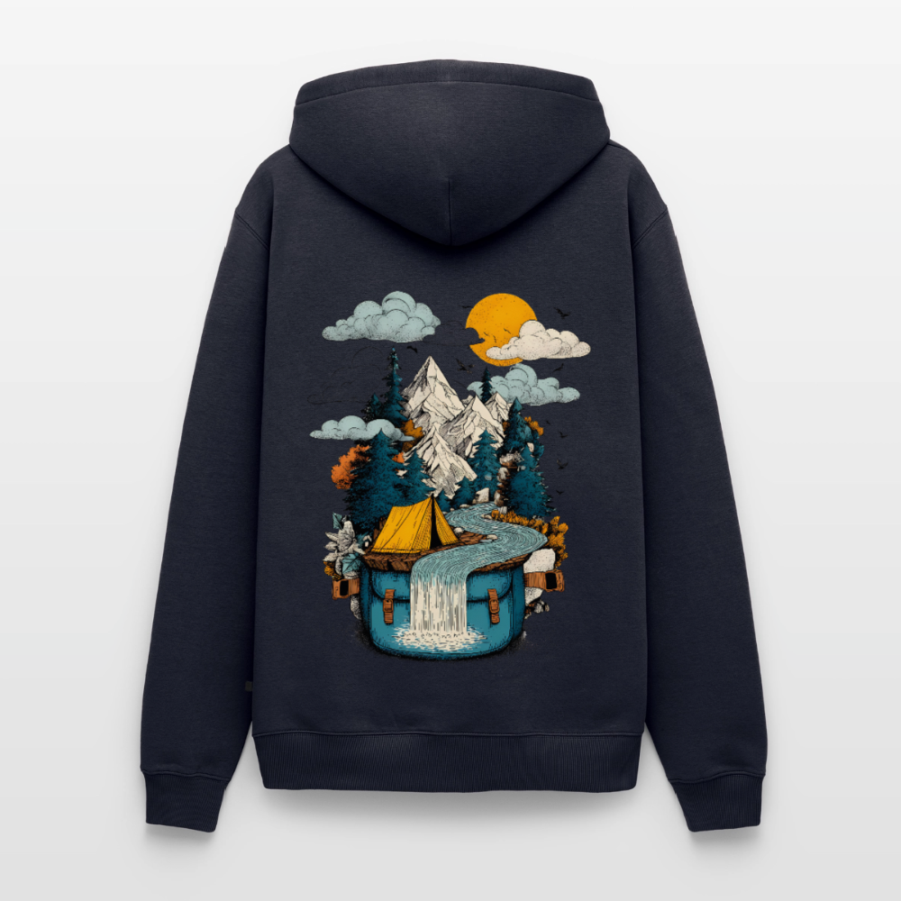 World in a Pack – Adventure Surrealism - Männer Premium Hoodie - by Artful Alchemist