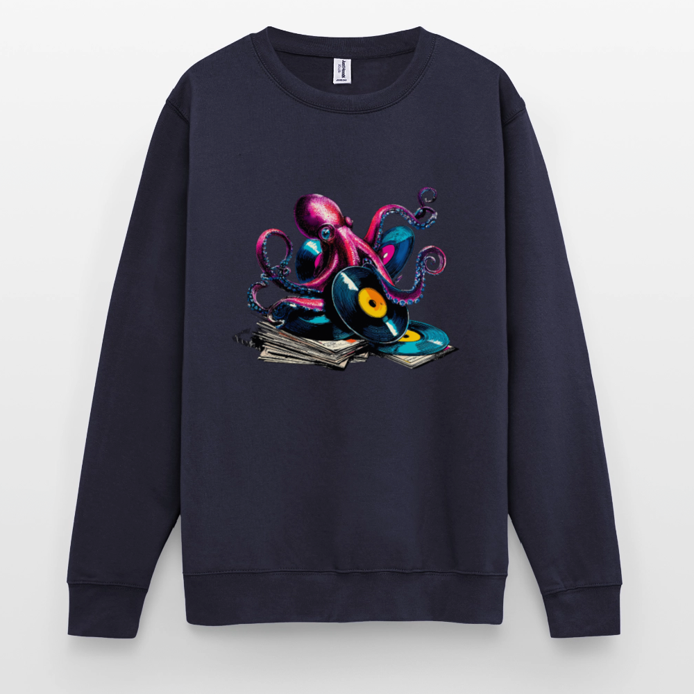 DJ Oktopus – Wenn Tiefsee auf Vinyl trifft - Unisex Pullover - Navy