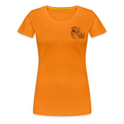 Bembel mit Gläsern - Hessisch Mundart - Frauen Premium T-Shirt - by Artful Alchemist